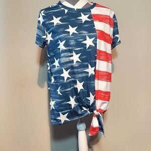 Patriotic Tie Tee 